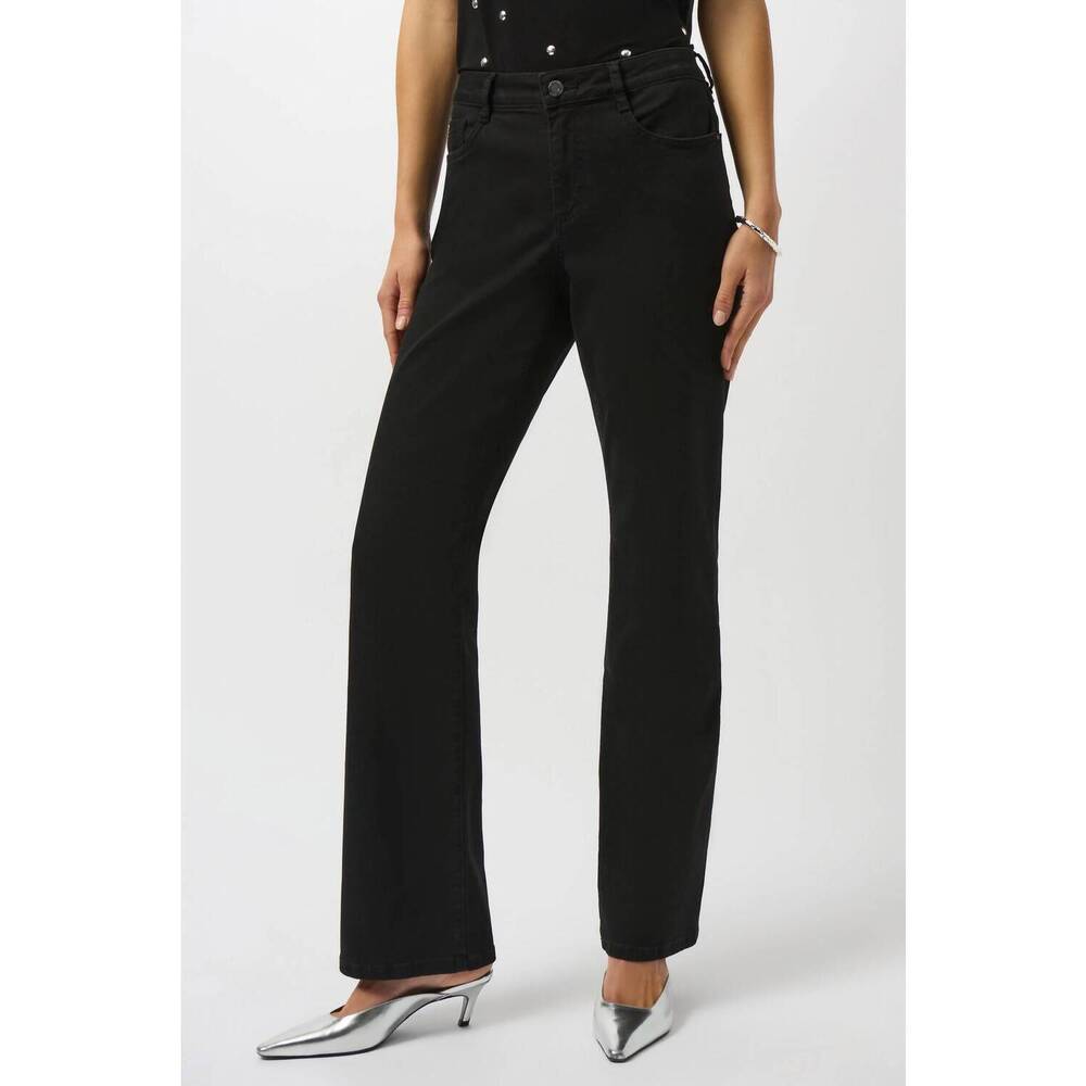 NEW JOSEPH RIBKOFF brooke classic bootcut stretch jeans in black